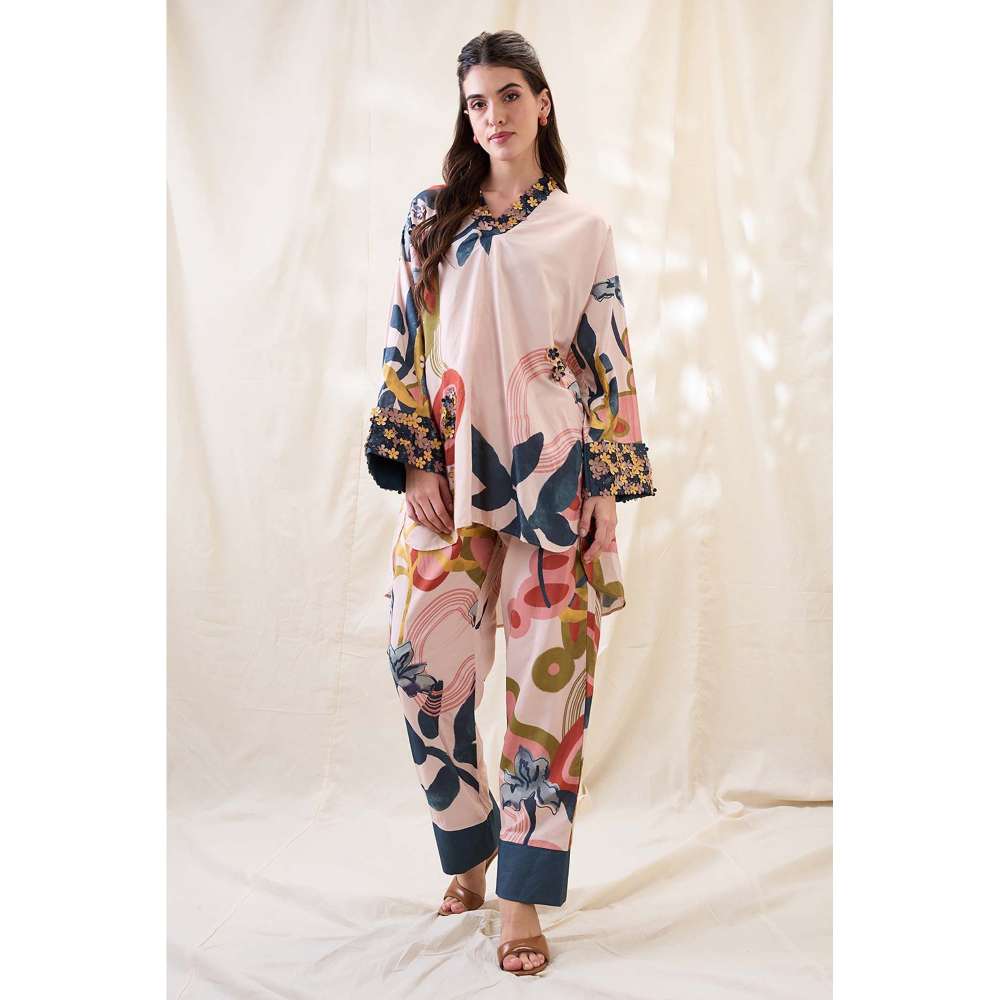 Soup by Sougat Paul Floral Embellished Co-Ord (Set of 2)