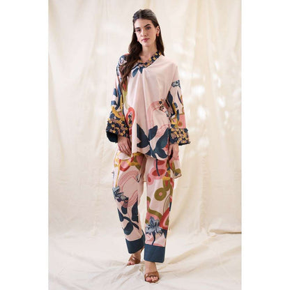 Soup by Sougat Paul Floral Embellished Co-Ord (Set of 2)