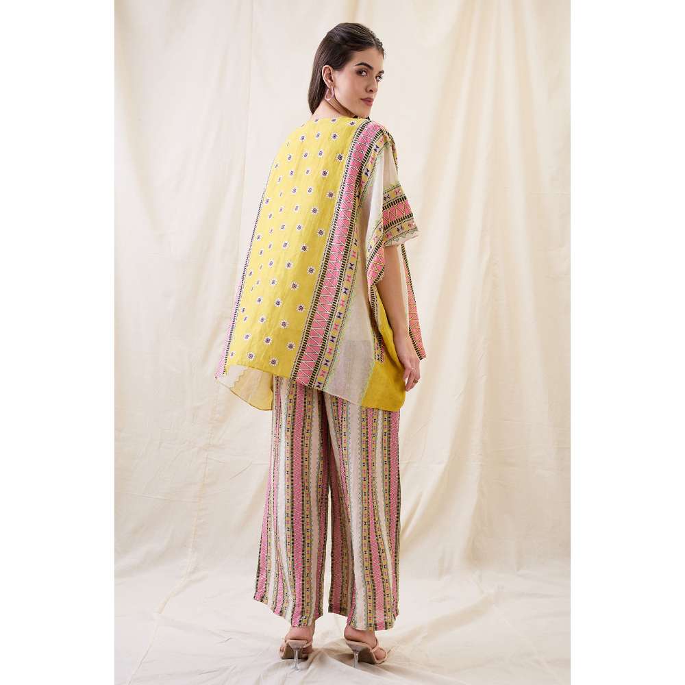 Soup by Sougat Paul Yellow Nooma Printed Co-Ord (Set of 2)