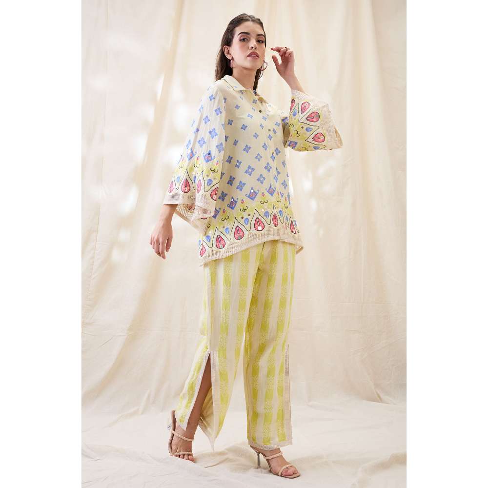 Soup by Sougat Paul Kitchra Appliqued Embellished Co-Ord (Set of 2)