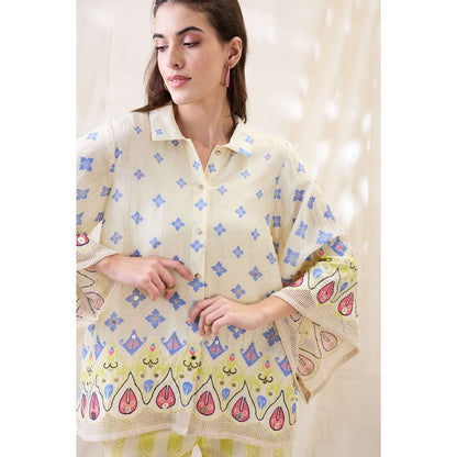 Soup by Sougat Paul Kitchra Appliqued Embellished Co-Ord (Set of 2)