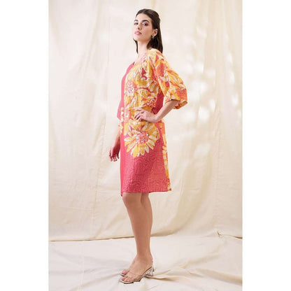 Soup by Sougat Paul Ravya Floral Print Embellished Dress