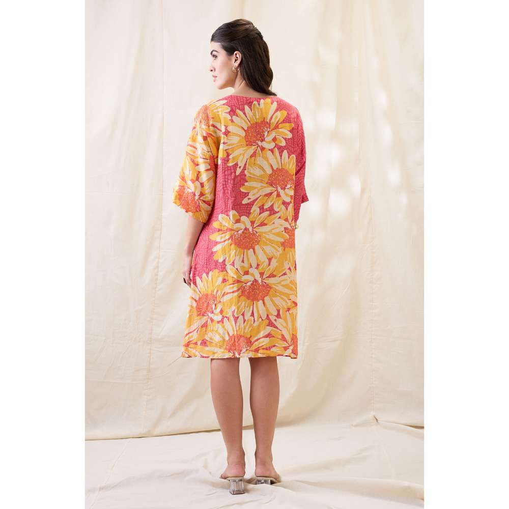 Soup by Sougat Paul Ravya Floral Print Embellished Dress