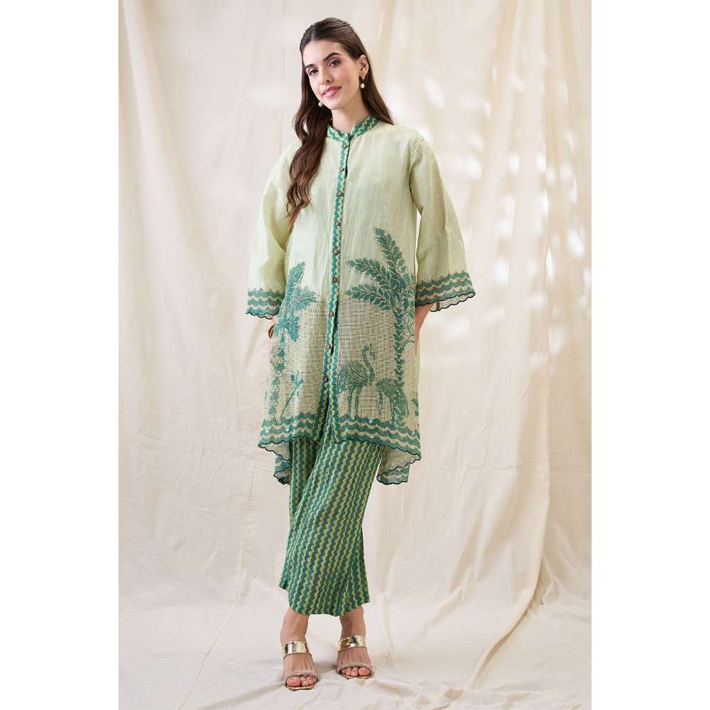 Soup by Sougat Paul Noorani Embellished Kurta Set (Set of 2)