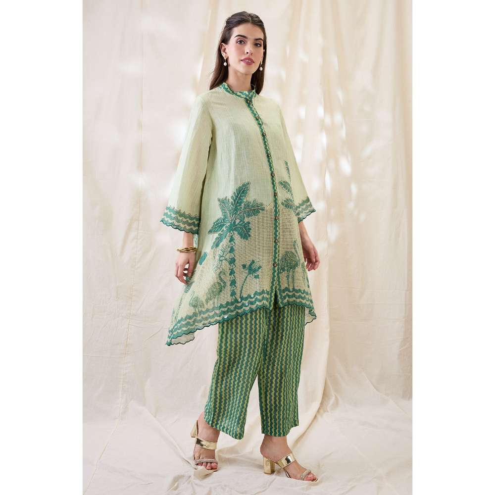 Soup by Sougat Paul Noorani Embellished Kurta Set (Set of 2)