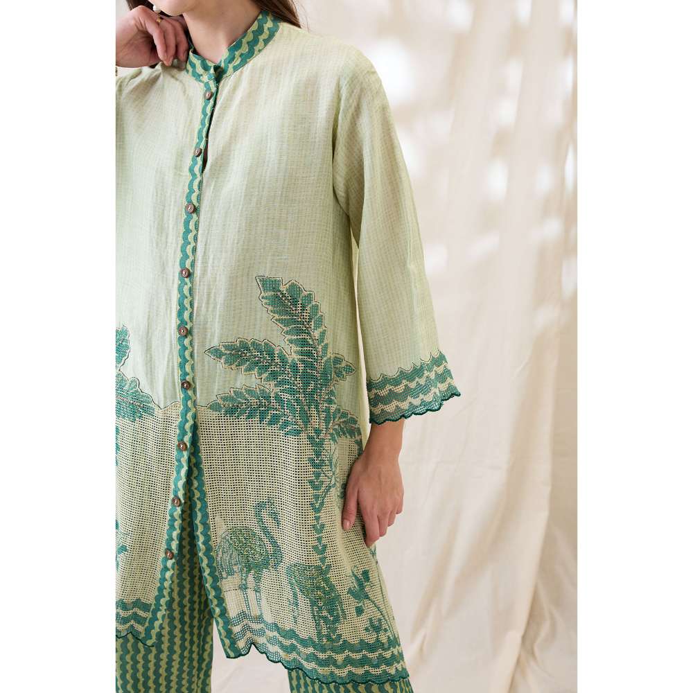 Soup by Sougat Paul Noorani Embellished Kurta Set (Set of 2)
