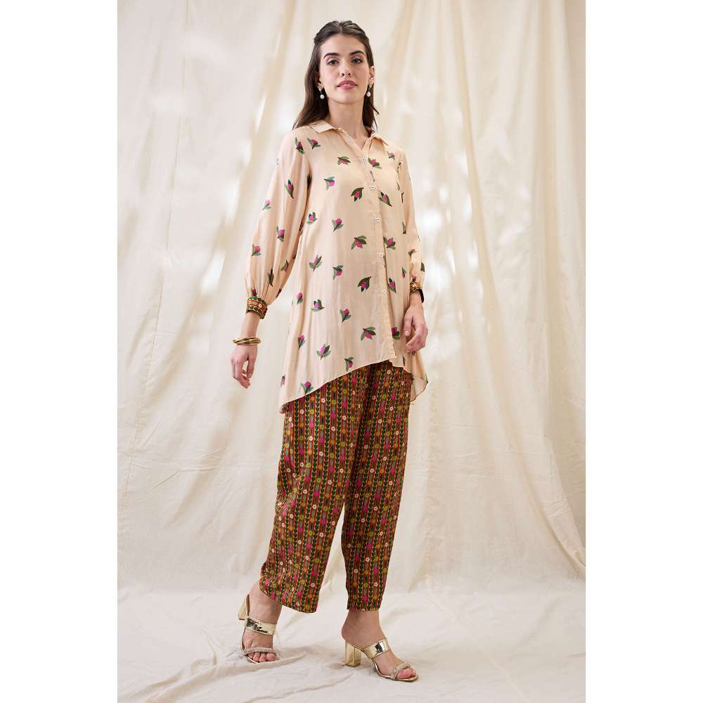Soup by Sougat Paul Gulzaar Floral Print Co-Ord (Set of 3)