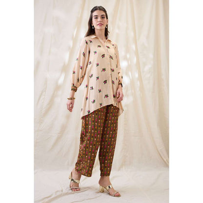 Soup by Sougat Paul Gulzaar Floral Print Co-Ord (Set of 3)