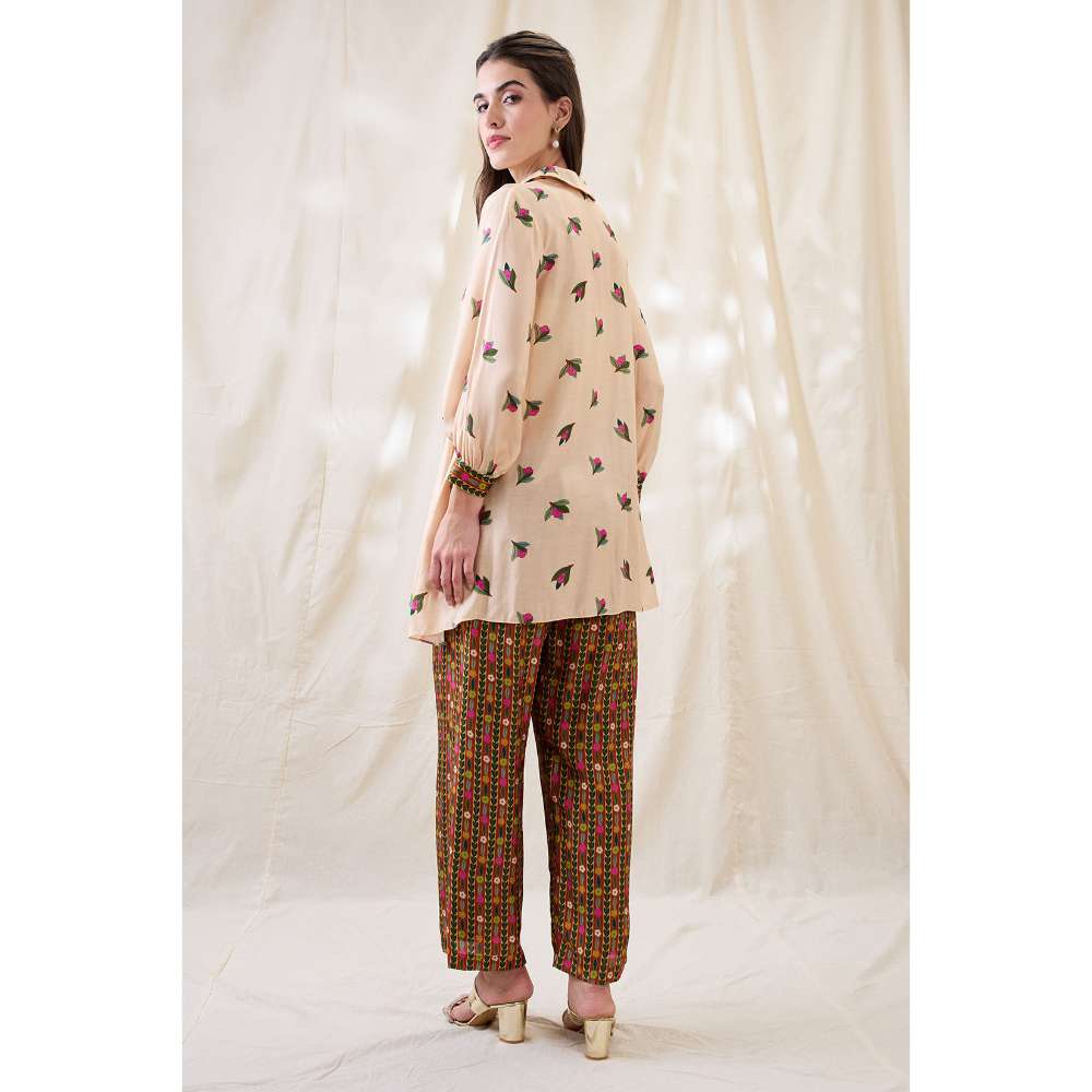 Soup by Sougat Paul Gulzaar Floral Print Co-Ord (Set of 3)