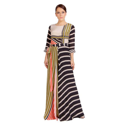 Soup by Sougat Paul Stripes Printed Multicolour Jumpsuit