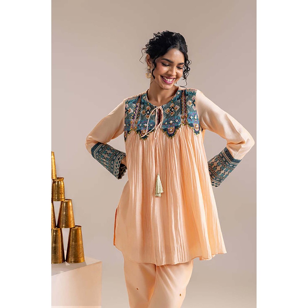 Soup by Sougat Paul Women Chanderi Printed Top and Pant