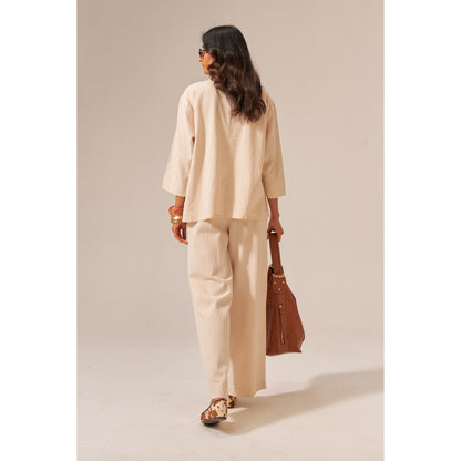 SPACE Dhoop Beige Co-Ord Set