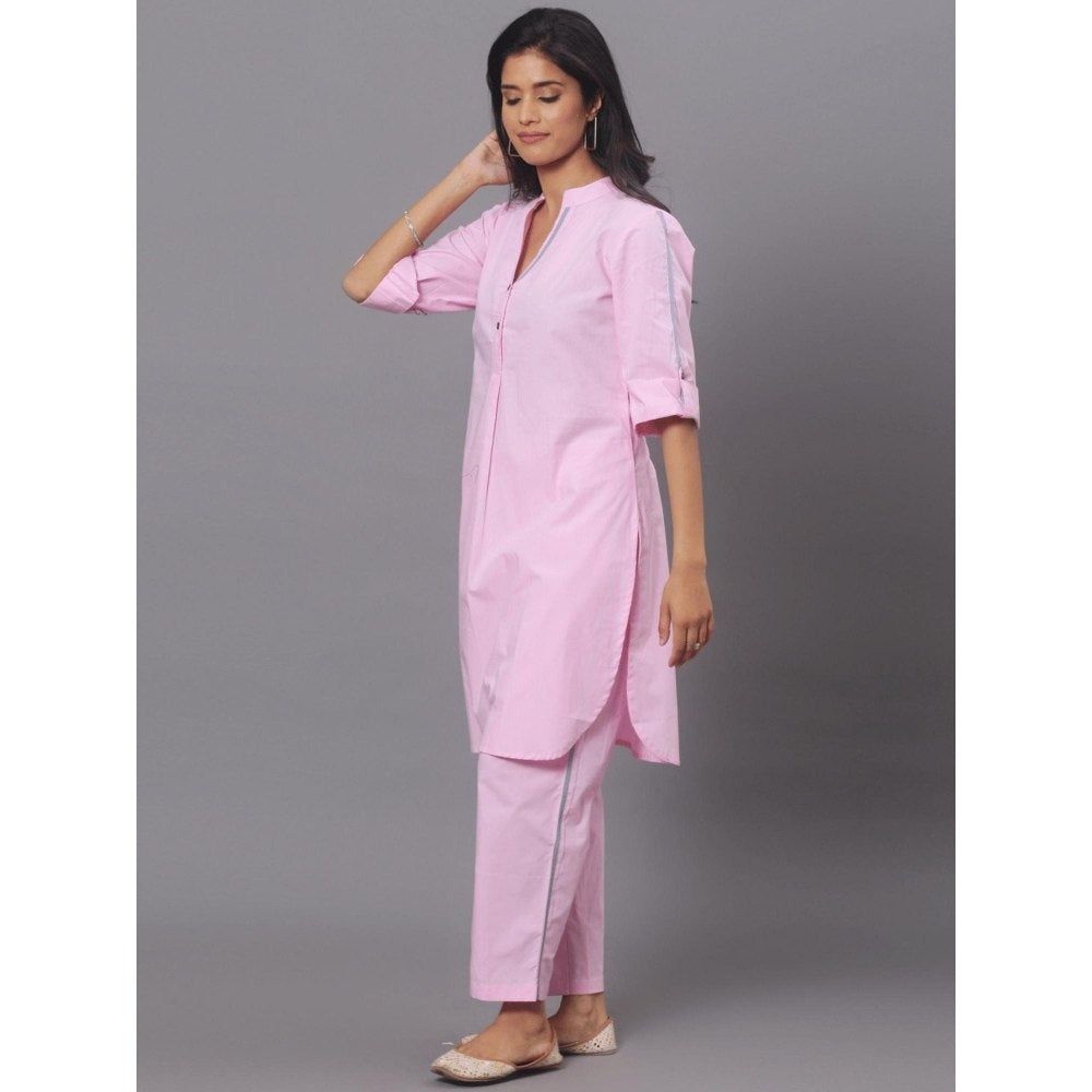 Spring Soul Pink Cotton Co-Ord (Set of 2)