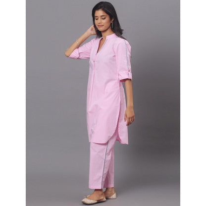 Spring Soul Pink Cotton Co-Ord (Set of 2)