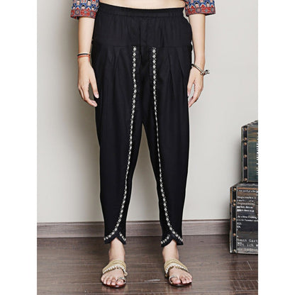 Spring Soul Bandhani Asymmetric Kurta with Yoke Detailing Dhoti Pants (Set of 2)