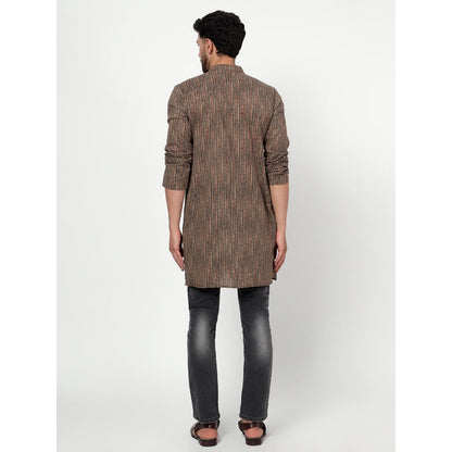 Spring Soul Brown Textured Kurta