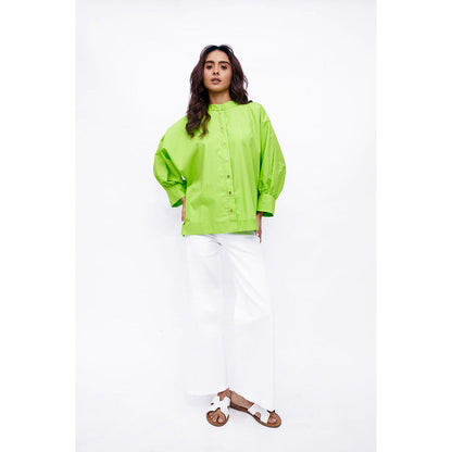 Studio Moda India Green Blair Garden Shirt