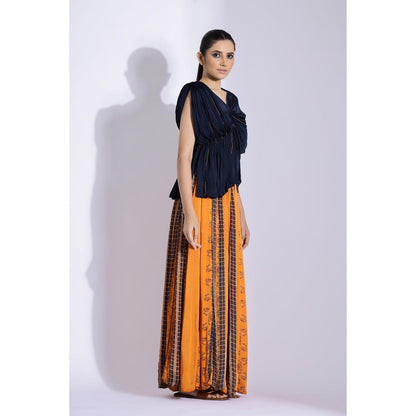 Studio Surbhi Multi-Coloured Printed Top with Skirt (Set of 2)