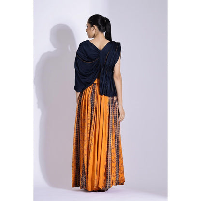 Studio Surbhi Multi-Coloured Printed Top with Skirt (Set of 2)