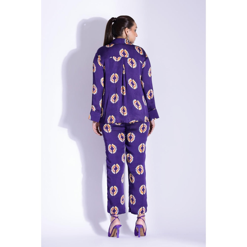 Studio Surbhi Purple Printed Co-Ord (Set of 2)
