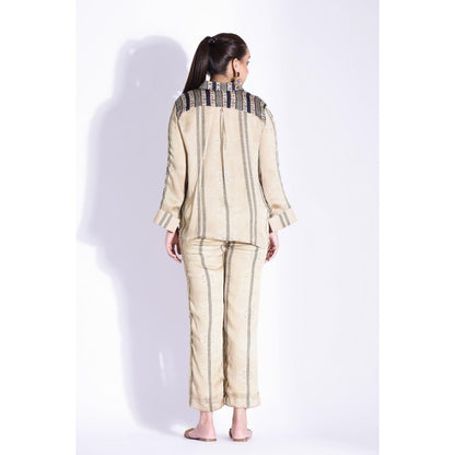 Studio Surbhi Beige Printed Co-Ord (Set of 2)