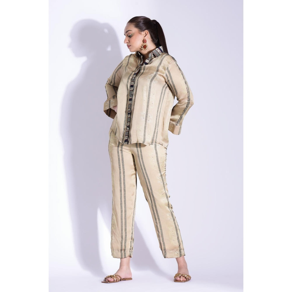 Studio Surbhi Beige Printed Co-Ord (Set of 2)