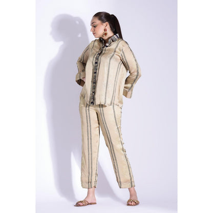 Studio Surbhi Beige Printed Co-Ord (Set of 2)