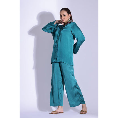 Studio Surbhi Teal Printed Co-Ord (Set of 2)