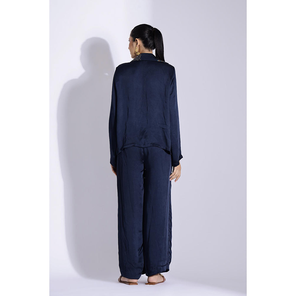 Studio Surbhi Navy Blue Printed Co-Ord (Set of 2)