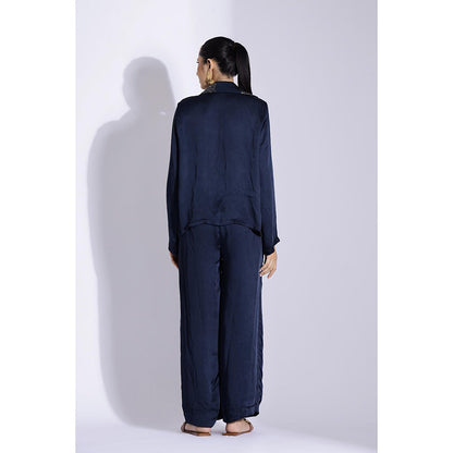 Studio Surbhi Navy Blue Printed Co-Ord (Set of 2)