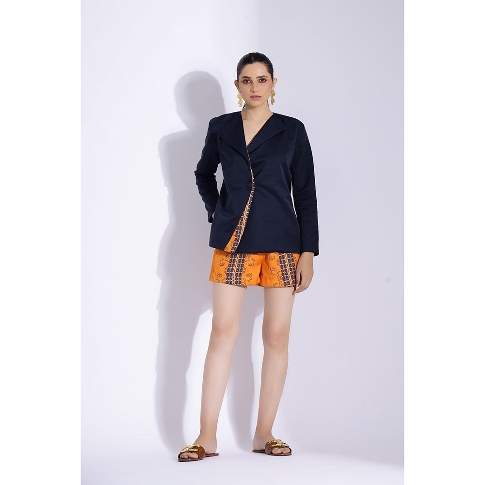 Studio Surbhi Multi-Coloured Printed Jacket and Shorts (Set of 2)