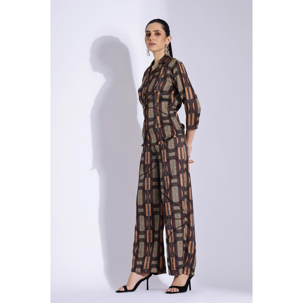 Studio Surbhi Brown Printed Co-Ord (Set of 2)