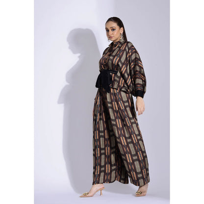 Studio Surbhi Kimono Printed Co-Ord (Set of 3)
