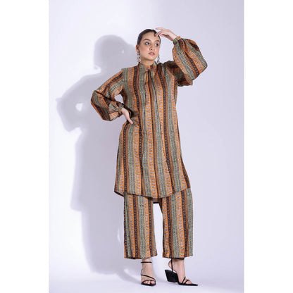 Studio Surbhi Multicolor Cotton Silk Printed Kurta and Pant (Set of 2)