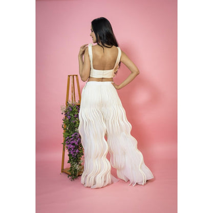 SUBTLE Gulbahar Petal Pants Co-Ord (Set of 2)