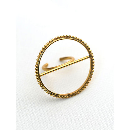 Suhani Pittie Gold Plated Round Ball Chain Wire Plain Ring