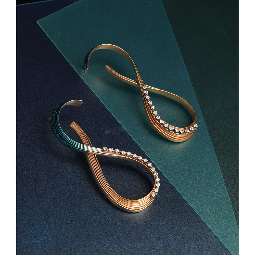 Suhani Pittie Jade Ripple Blue Earring 8 Shaped