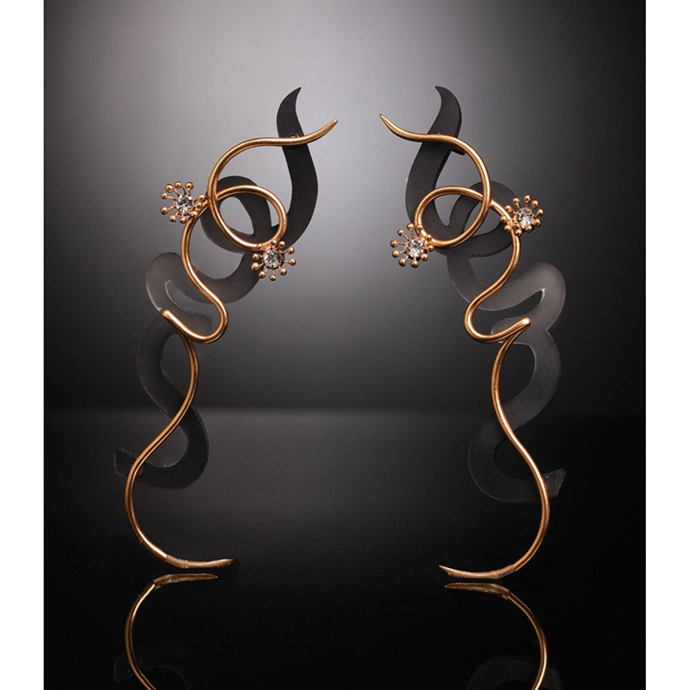 Suhani Pittie Sea Wave Black Earring