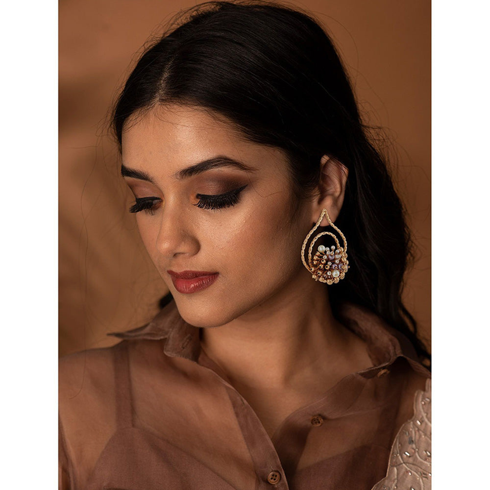 Suhani Pittie Double Drop Contemporary Earrings By Samyuktha Menon