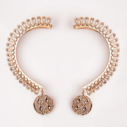 Suhani Pittie Gold Plated Squiggly Earcuff with Engraved Coin