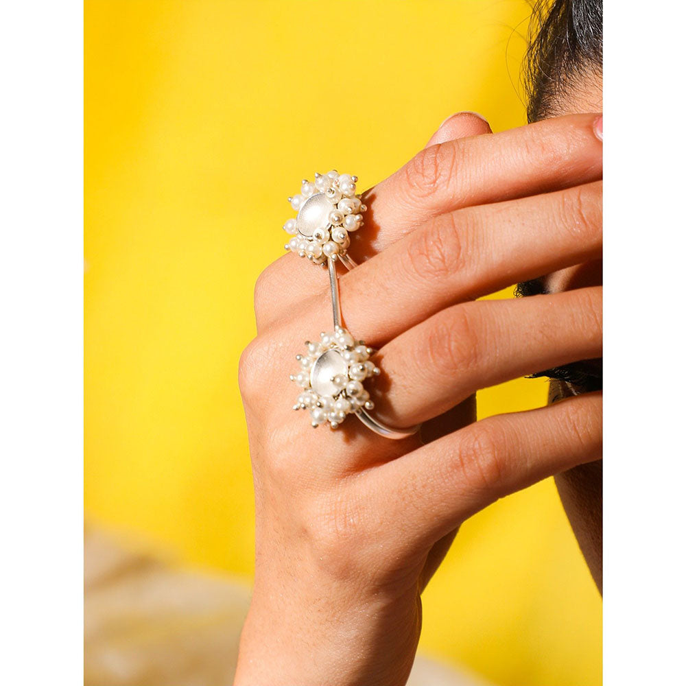 Suhani Pittie Pearl Bunch Double Ring
