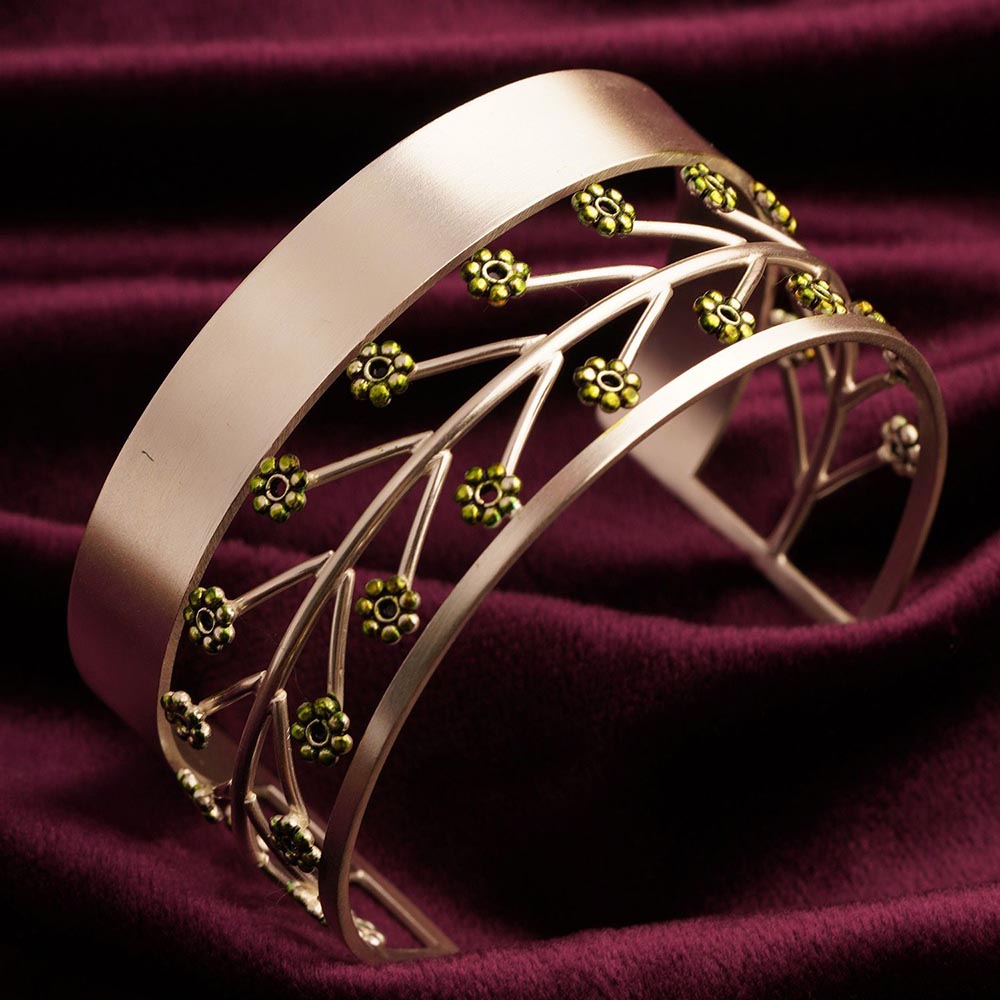 Suhani Pittie Moon Mettle Silver Plated Cuff
