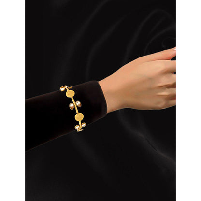 Suhani Pittie Gold Coin Bangle with Crystals