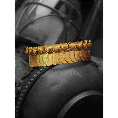 Suhani Pittie Roman layered gold coin bangle cuff