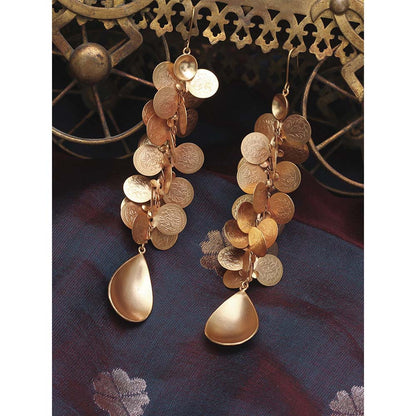 Suhani Pittie Gold Kasu Coin Drop Earrings