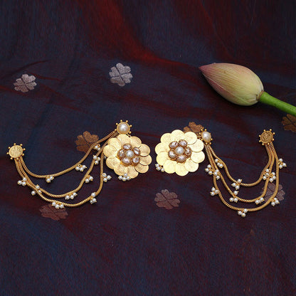 Suhani Pittie Gold Sahara Kasu Coin Drop Earrings