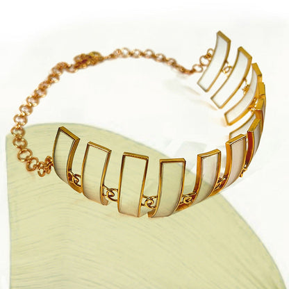 Suhani Pittie White Ocean Punk 22K Gold Plated Choker
