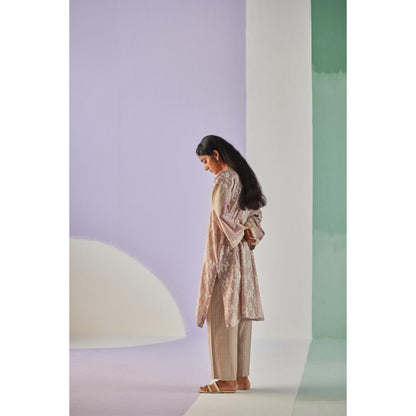 Surbhi Gupta Grey Antifit Kurta and Pant (Set of 2)
