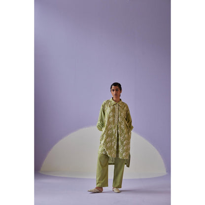 Surbhi Gupta Green Co-Ord (Set of 2)