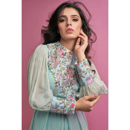 Suruchi Parakh Green Embellished Jumpsuit